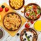 Acacia Wooden Serving Bowls, 7 Inch Set of 4 for Salad, Soup, Noodle and More